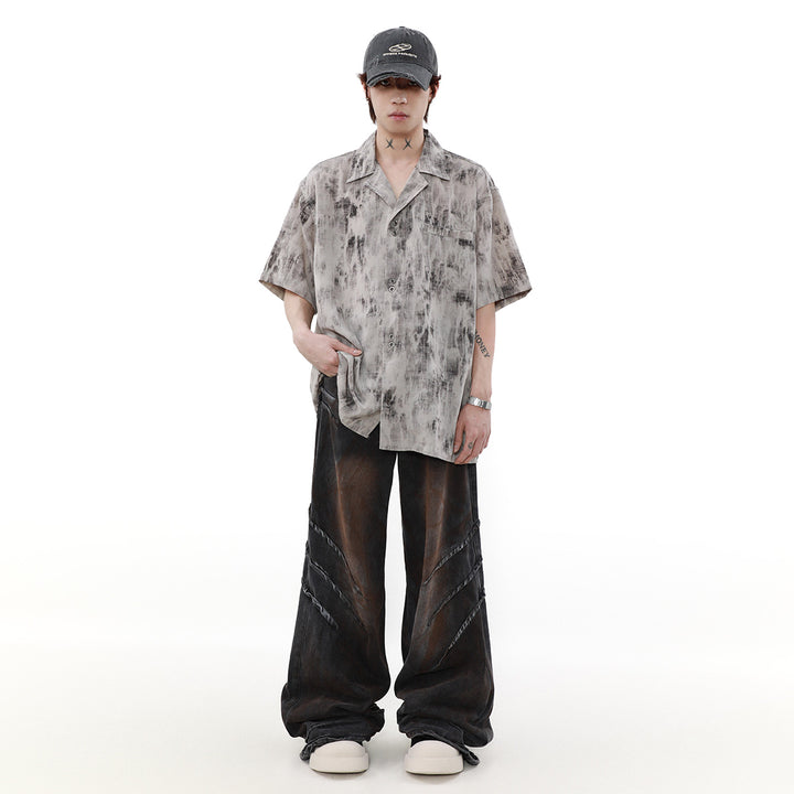 PATTERNED SHORT SLEEVE SHIRT MNDES4452