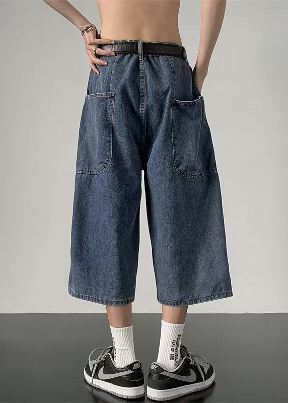 SUPER WIDE DENIM BERMUDA SHORTS BEDES4674