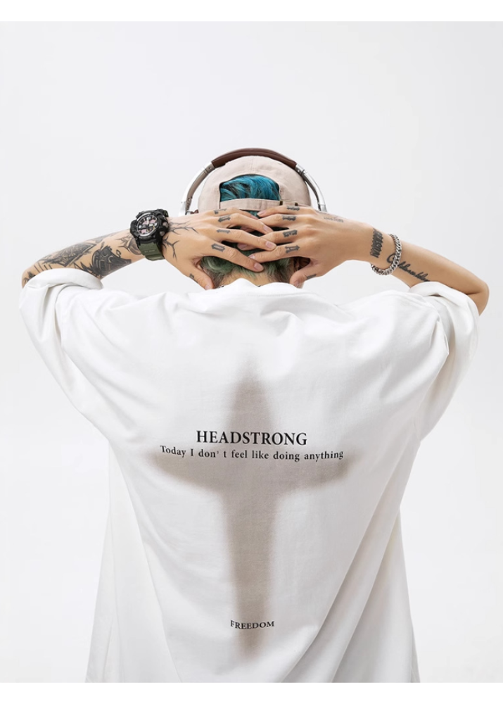 FADE CROSS OVERSIZED T-SHIRT BEDES4643