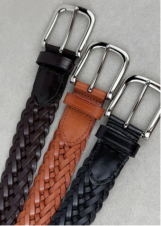 BRAIDED LEATHER BELT BEDES4710