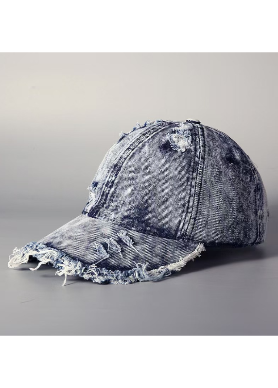 DESTROYED WASH DENIM CAP BEDES4734