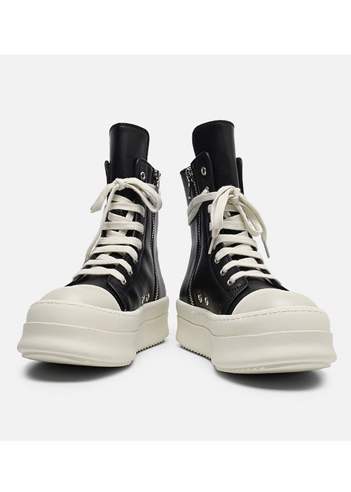 SIDE ZIP HIGH-CUT PLATFORM SNEAKER BEDES4547