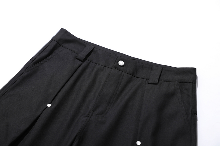 RIVET TUCK WIDE SLACKS BEDES4649