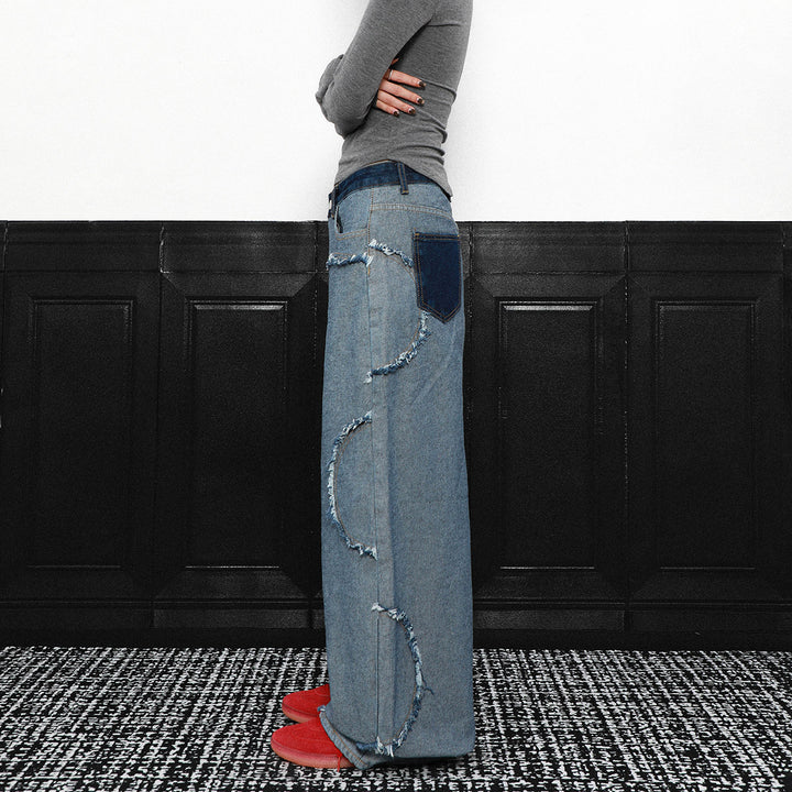 INSIDEOUT FRINGE WIDE DENIM PANTS AEDES4582