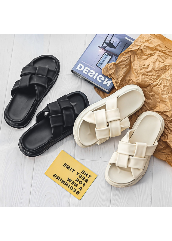 WOVEN PLATFORM SLIDES BEDES4653