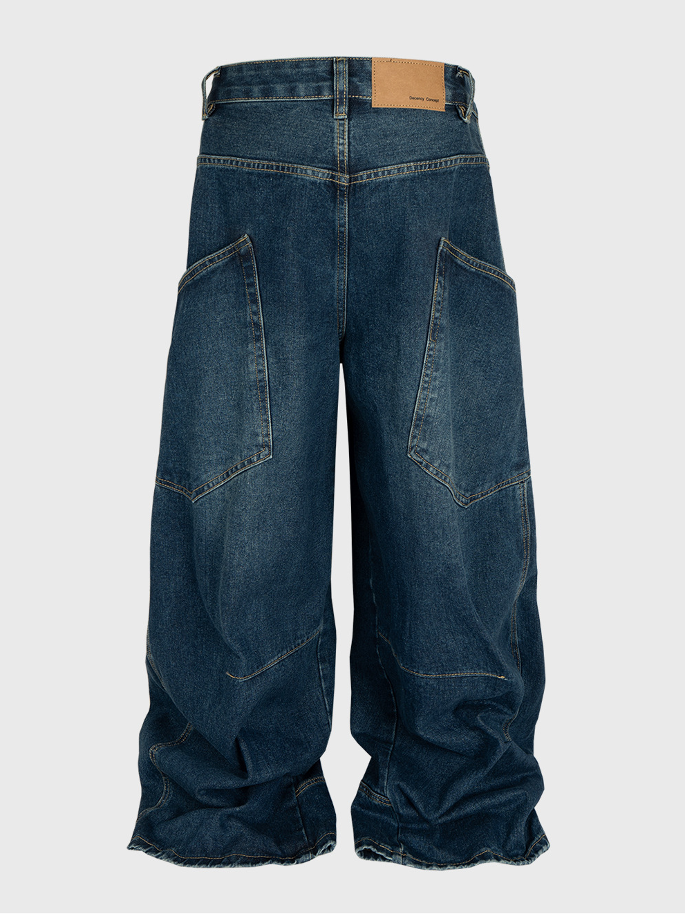 CURVED PANEL BARREL WIDE DENIM BEDES4697