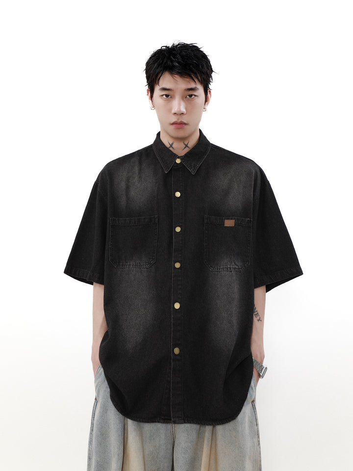 DENIM SHORT SLEEVE SHIRT MNDES4453