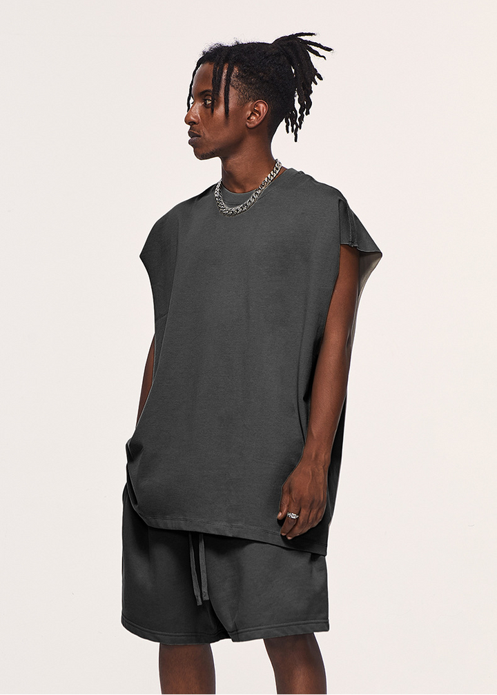 OVERSIZED SLEEVELESS T-SHIRT BEDES4637