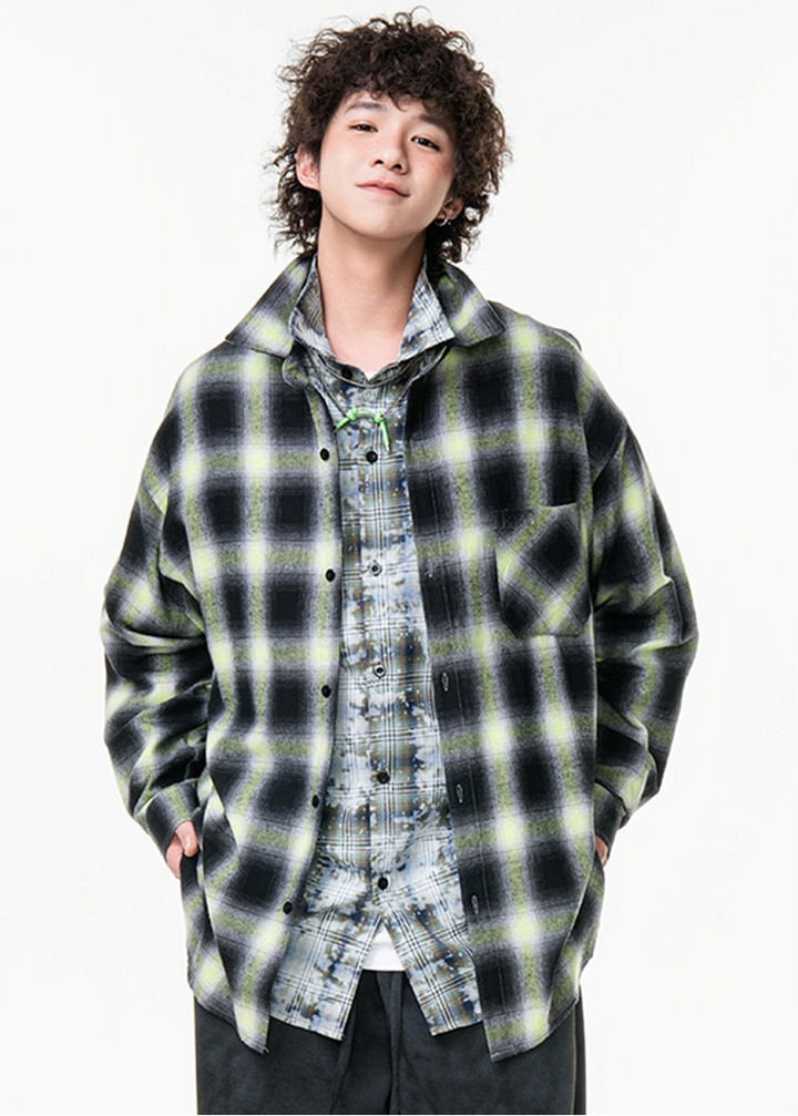 OMBRE CHECK SHIRT BEDES4554