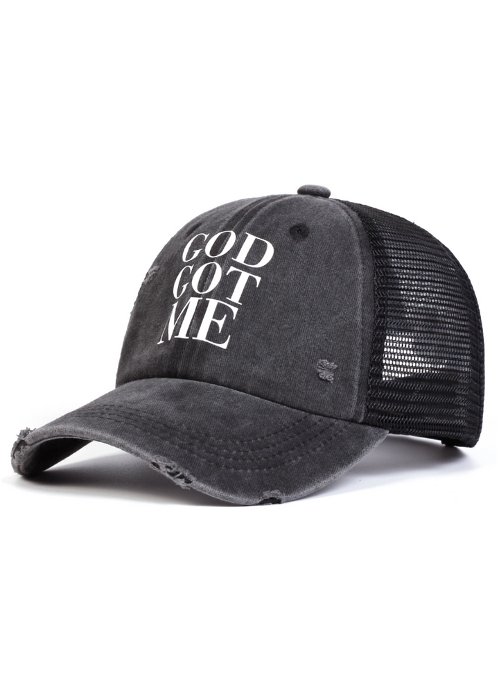 DISTRESSED TRUCKER CAP BEDES4743