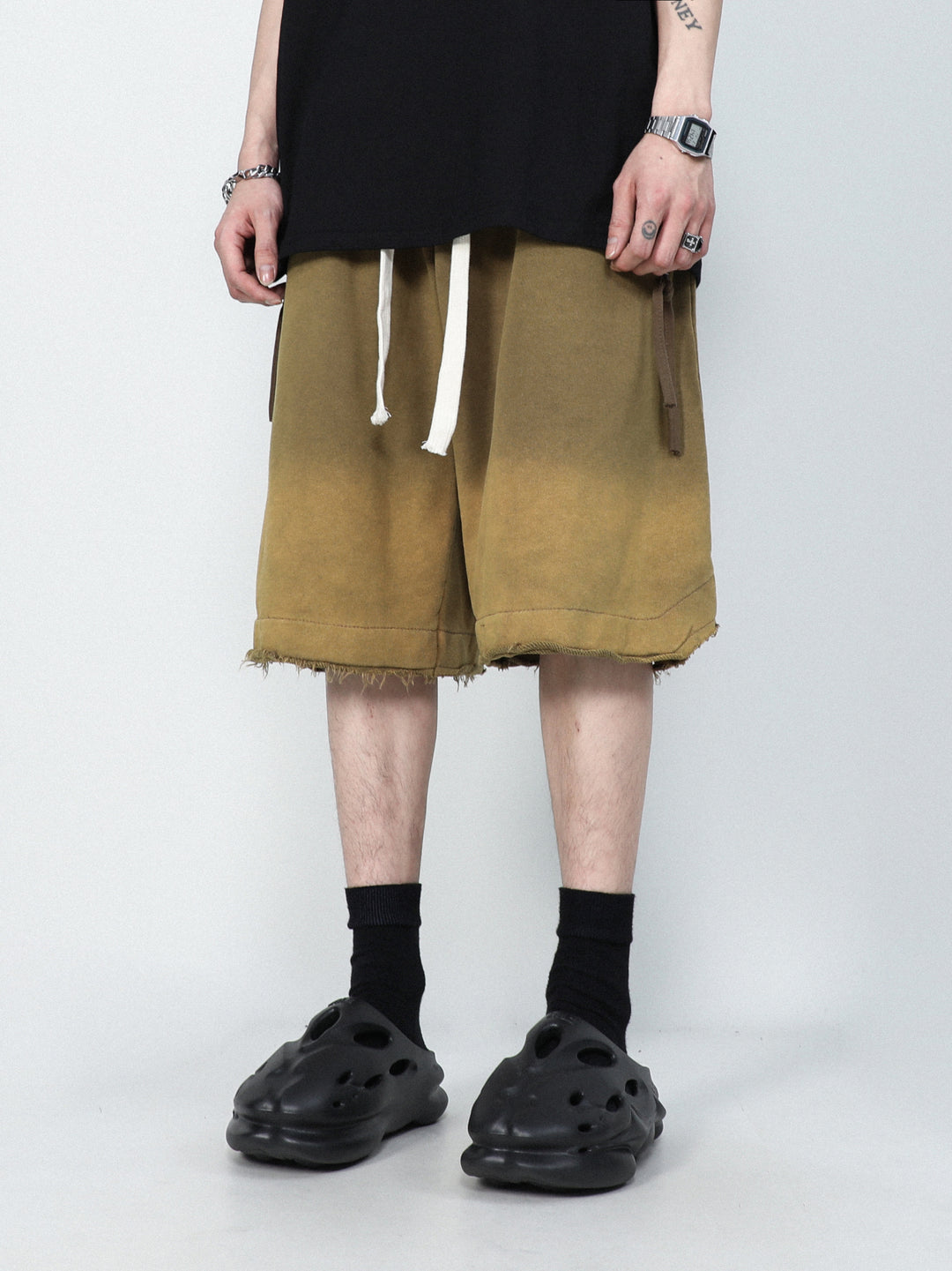 SWEAT WIDE HALF PANTS MNDES4457