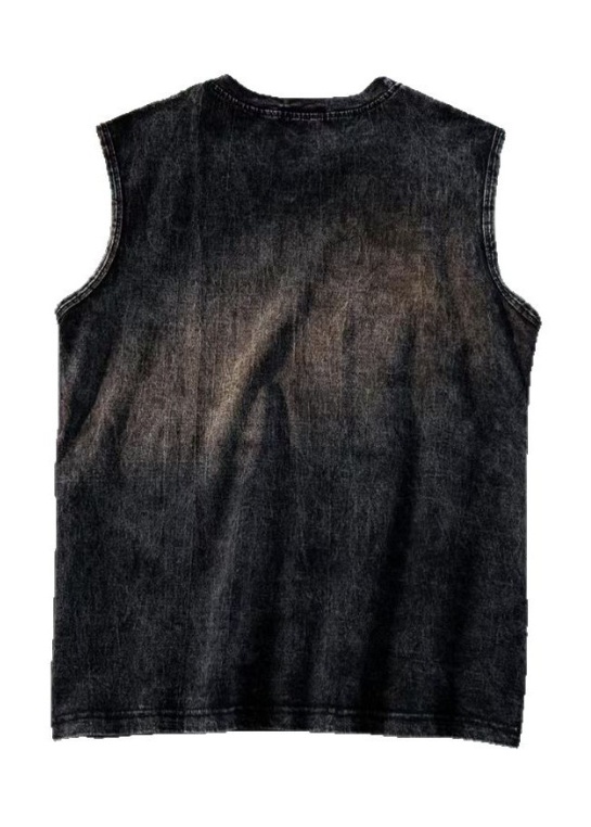ACID WASH SLEEVELESS BEDES4692