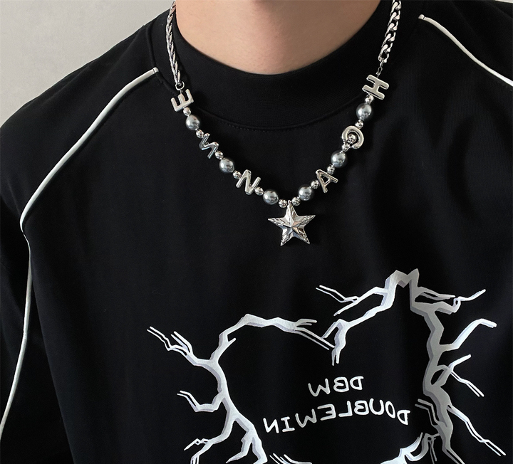 STAR BEAD CHAIN NECKLACE BEDES4606