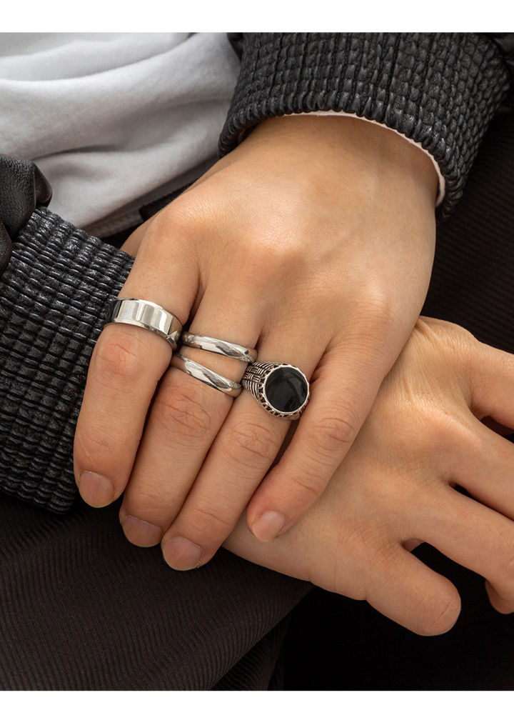 STONE SIGNET RING SET BEDES4736