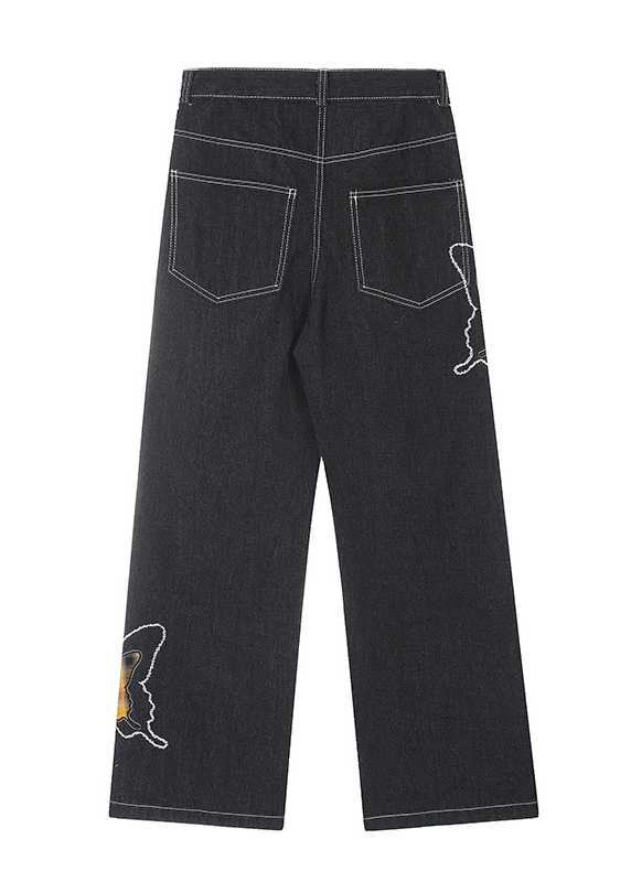 BUTTERFLY WIDE DENIM PANTS AEDES4591