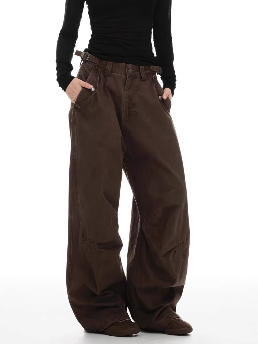 TUCKED WIDE CHINO PANTS BEDES4544