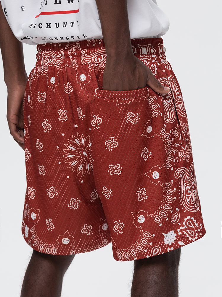 PAISLEY MESH HALF PANTS UWDES4412