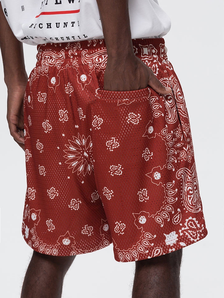 PAISLEY MESH HALF PANTS UWDES4412