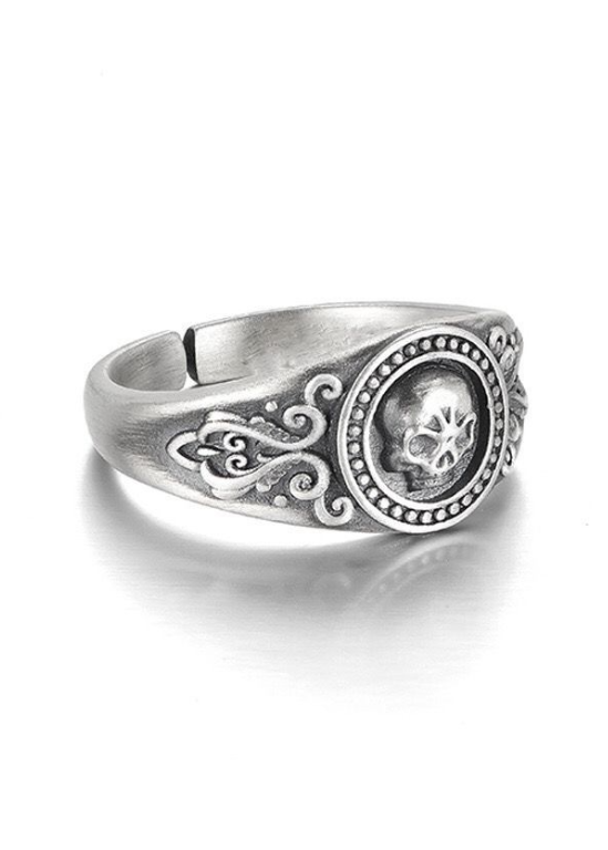 ORNAMENT SKULL RING BEDES4737