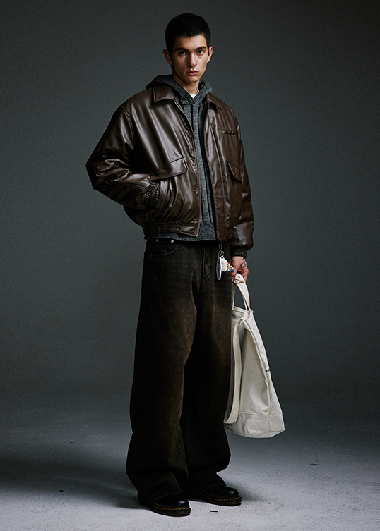 PADDED LEATHER JACKET BEDES4522