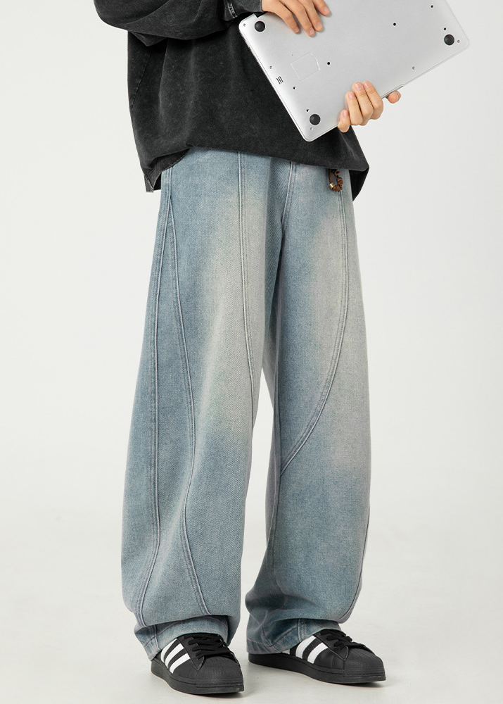 CURVE WIDE DENIM PANTS BEDES4528