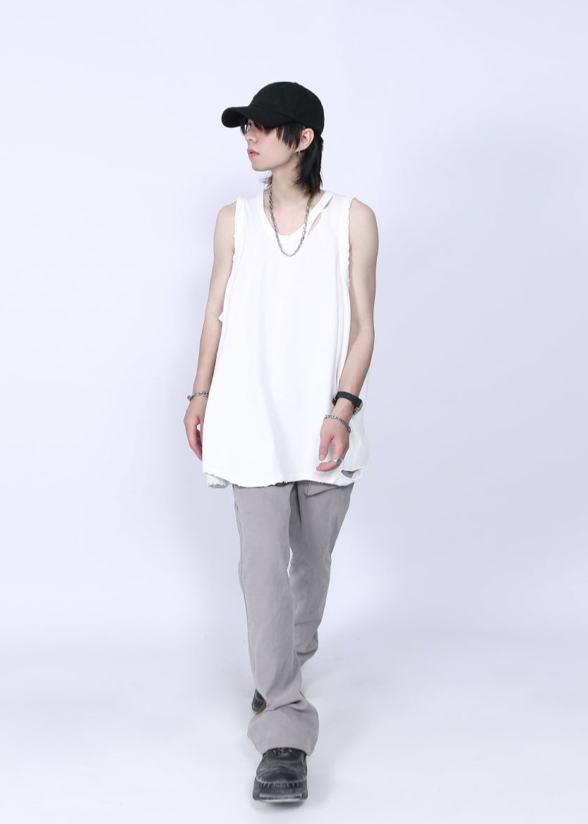 RIPPED TANK TOP MNDES4464
