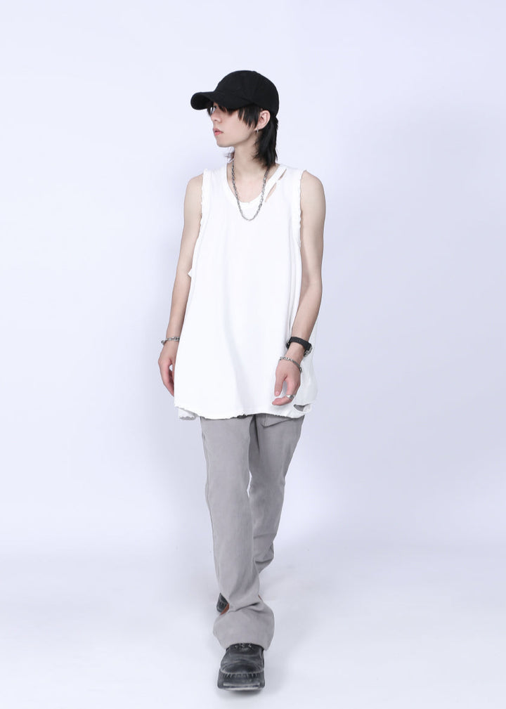 RIPPED TANK TOP MNDES4464