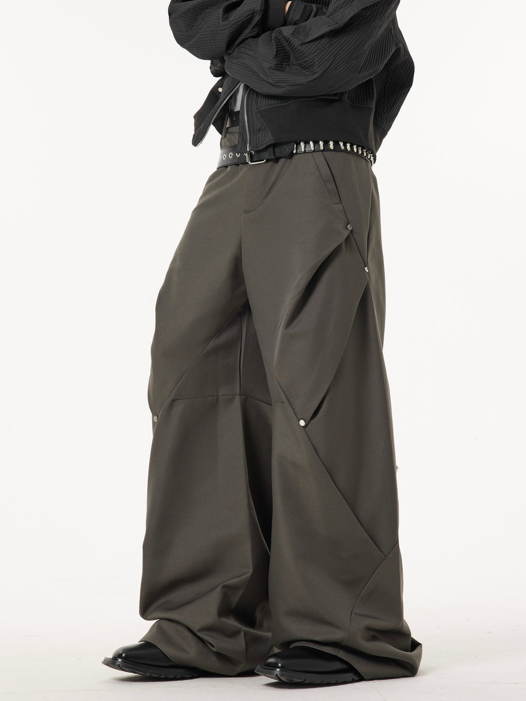 RIVET DESIGNED WIDE SLACKS DFDES4445