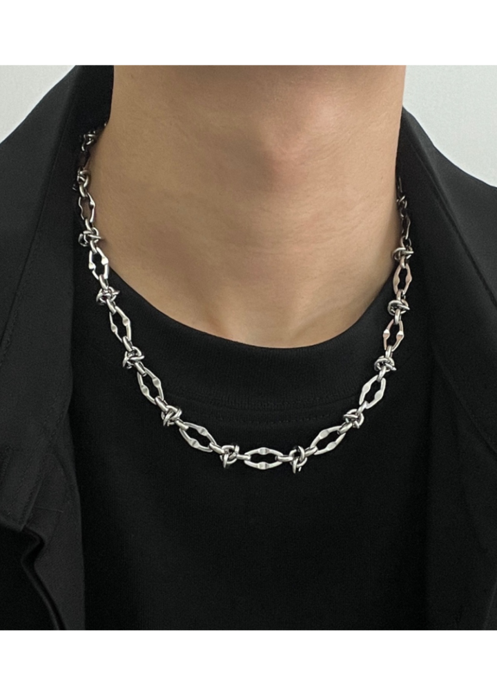 INDUSTRIAL CHAIN NECKLACE BEDES4677