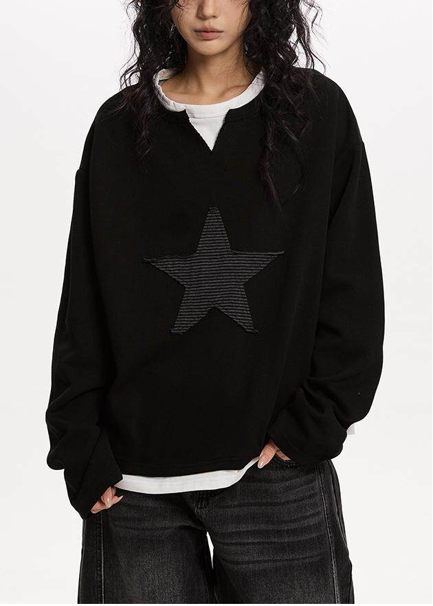 STAR PATCH LONG T-SHIRT DFDES4618