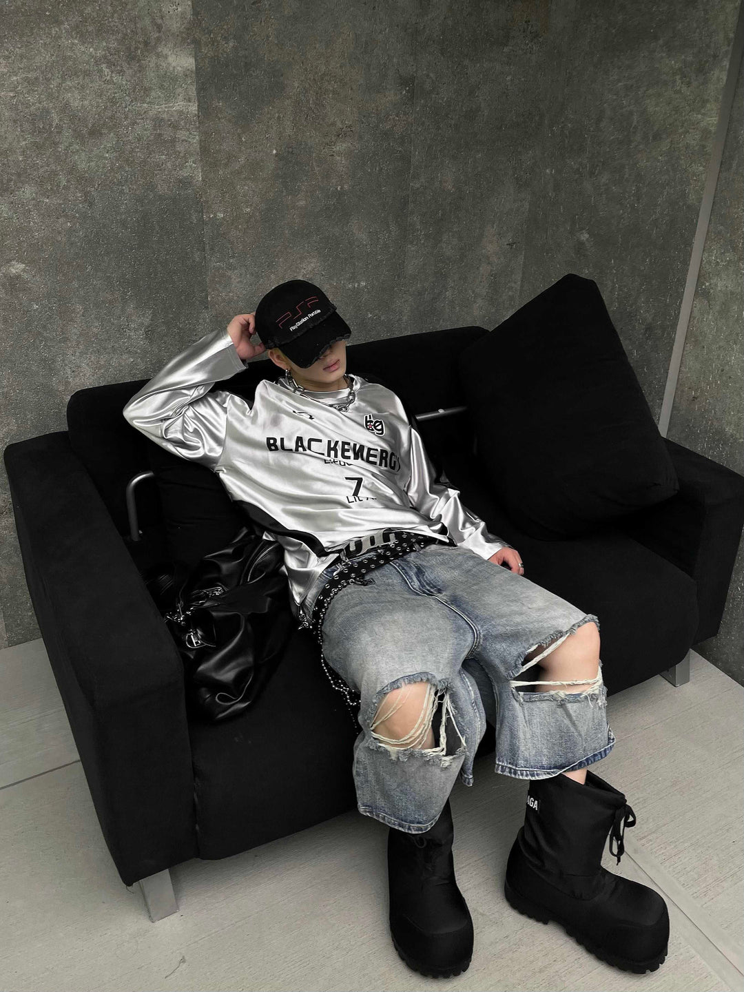 SILVER FOOTBALL STYLE SHIRT DFDES4470