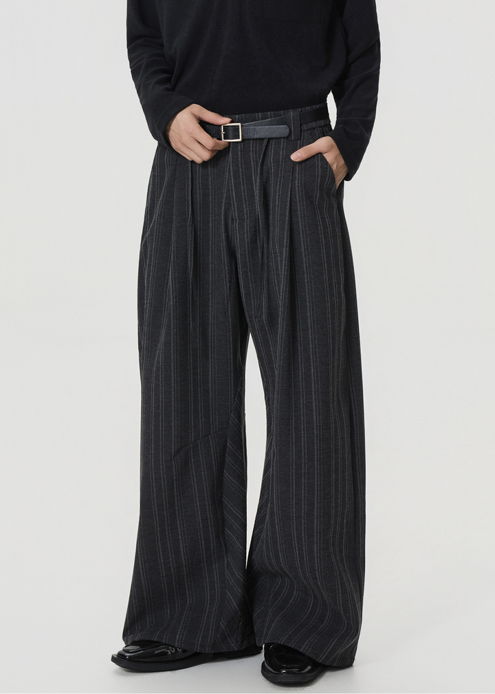 PINSTRIPE WIDE PANTS BEDES4545