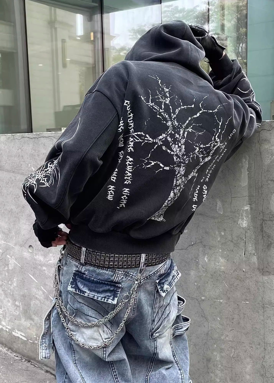 PRINTED ZIP PARKA DFDES4500