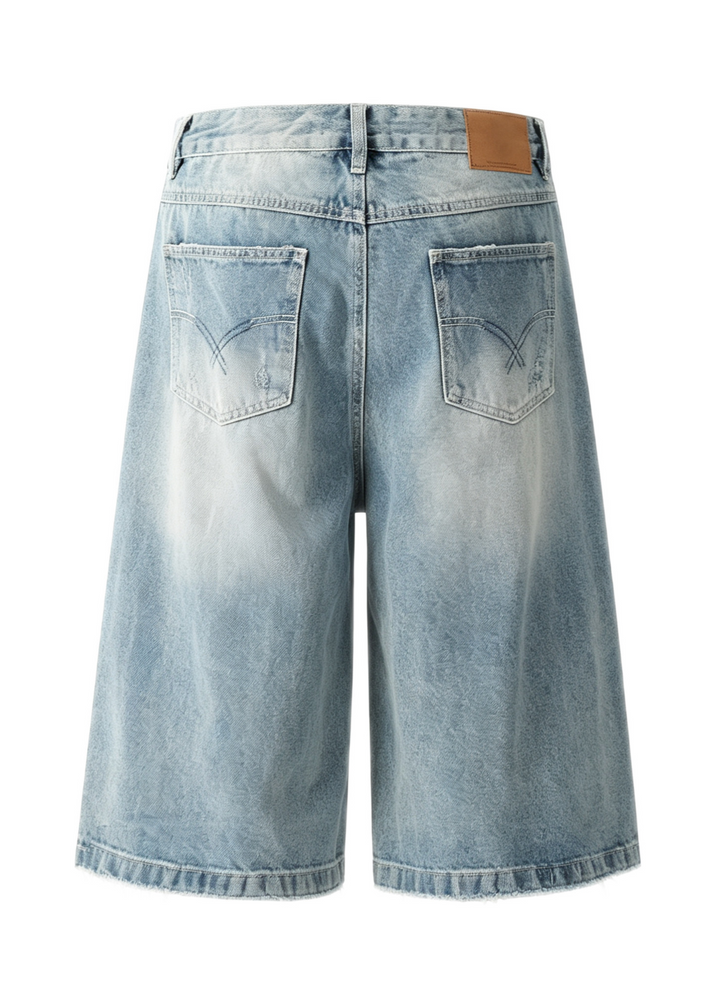 HEAVY DAMAGE DENIM SHORTS BEDES4672