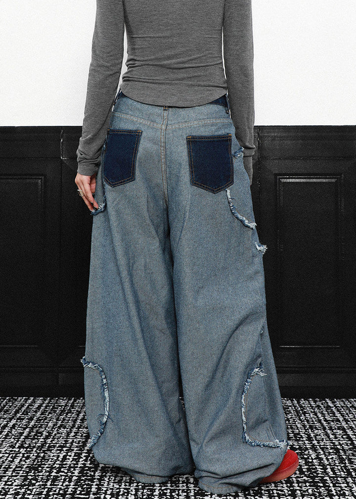 INSIDEOUT FRINGE WIDE DENIM PANTS AEDES4582