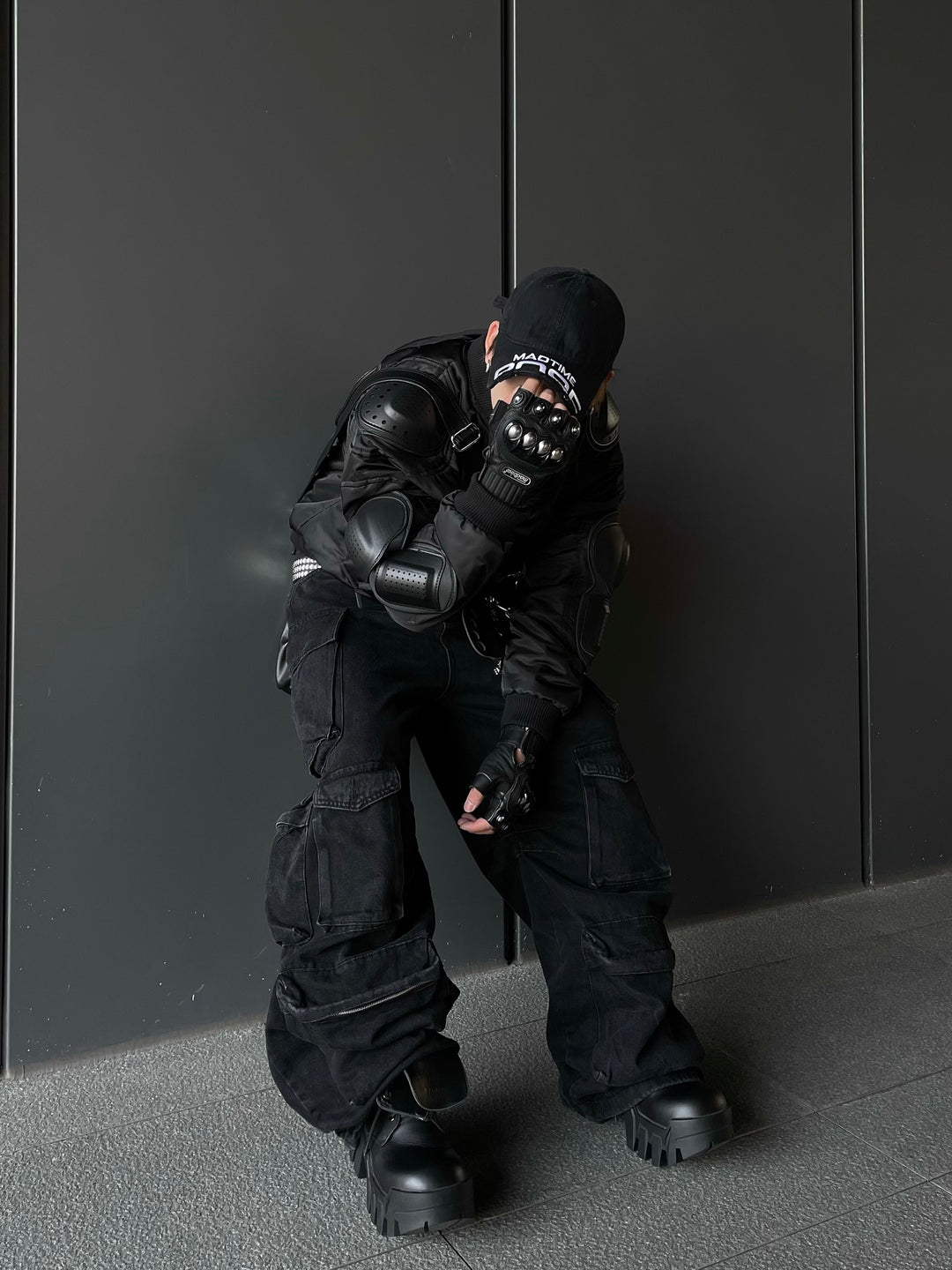BIG POCKET WIDE CARGO PANTS DFDES4442