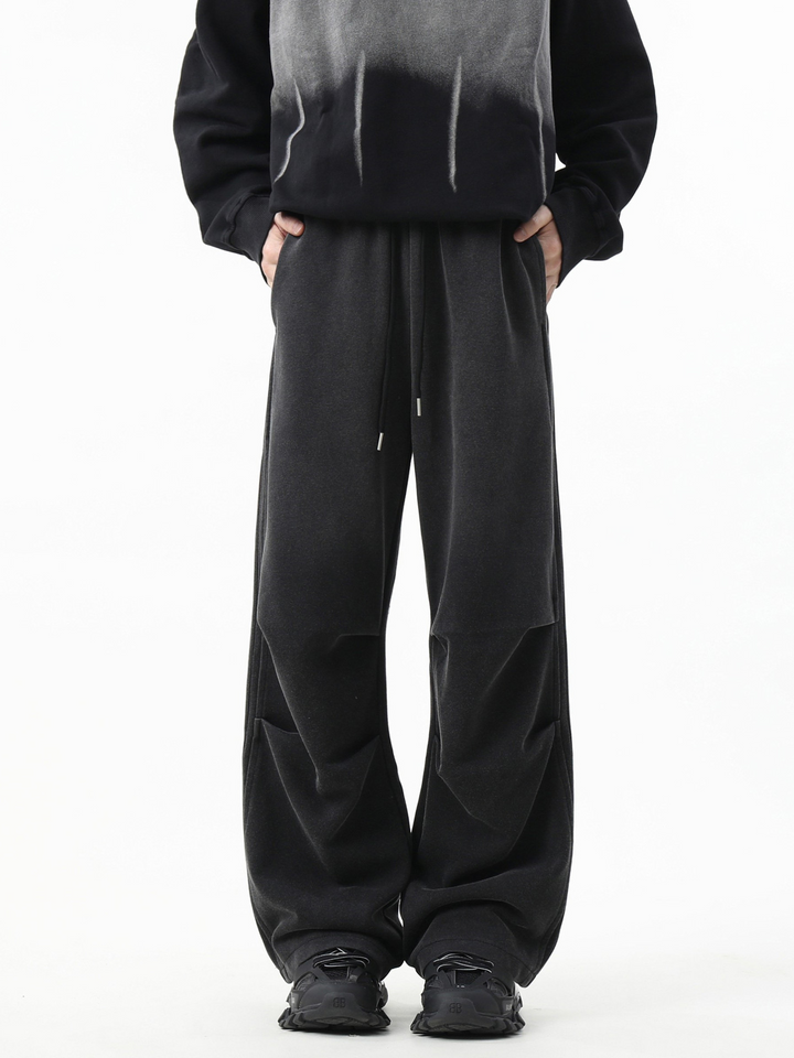 TUCKED LINE WIDE SWEAT PANTS BEDES4512