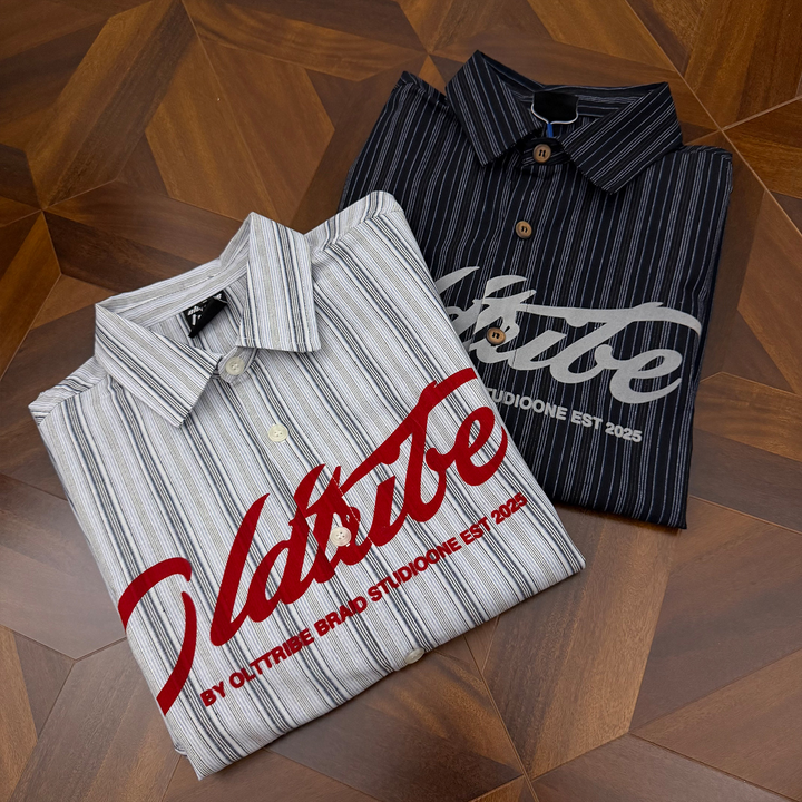 SCRIPT LOGO STRIPE SHIRT BEDES4666