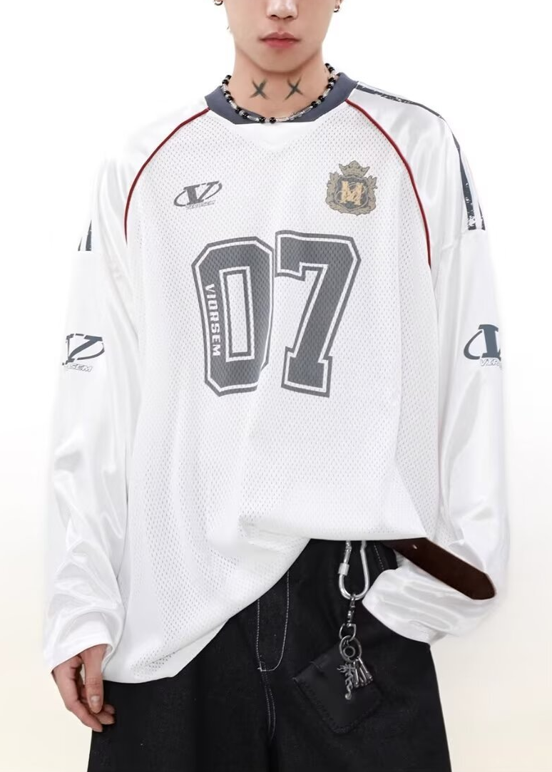 NUMBER 07 OVERSIZED MESH JERSEY BEDES4739