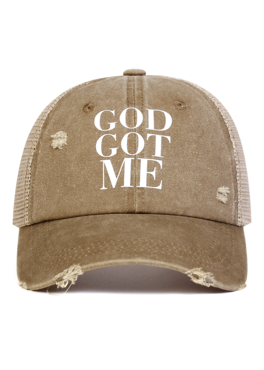 DISTRESSED TRUCKER CAP BEDES4743