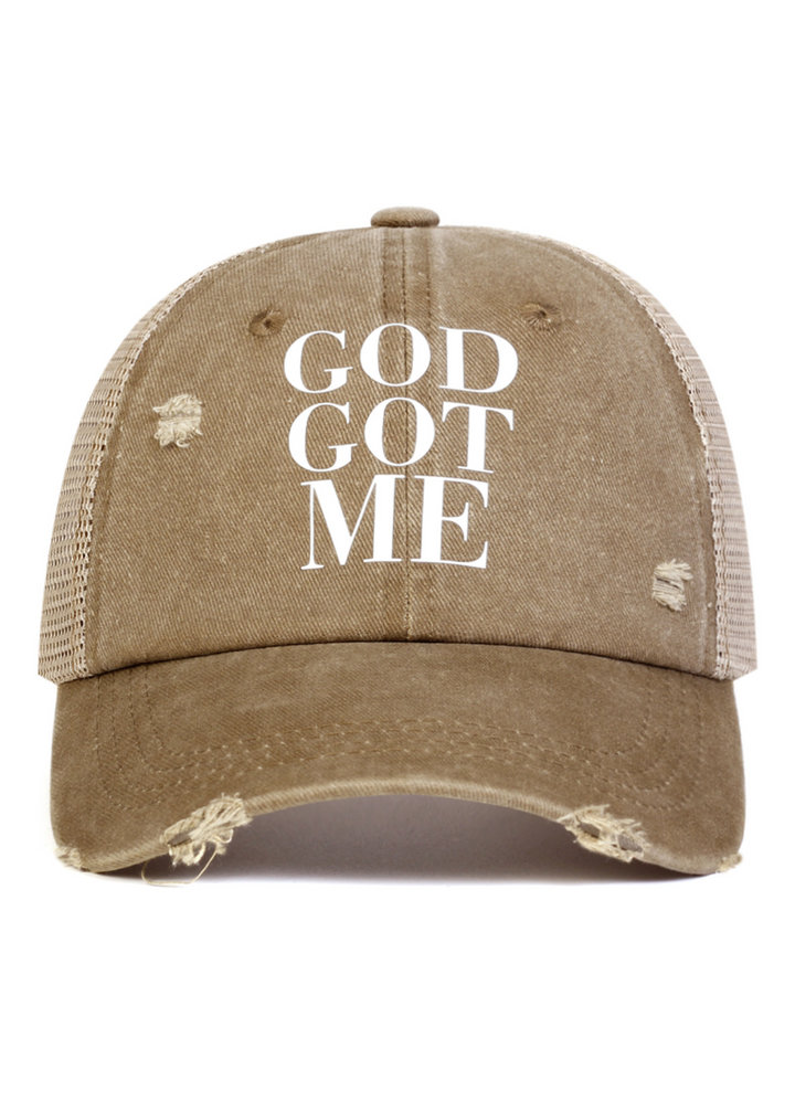 DISTRESSED TRUCKER CAP BEDES4743