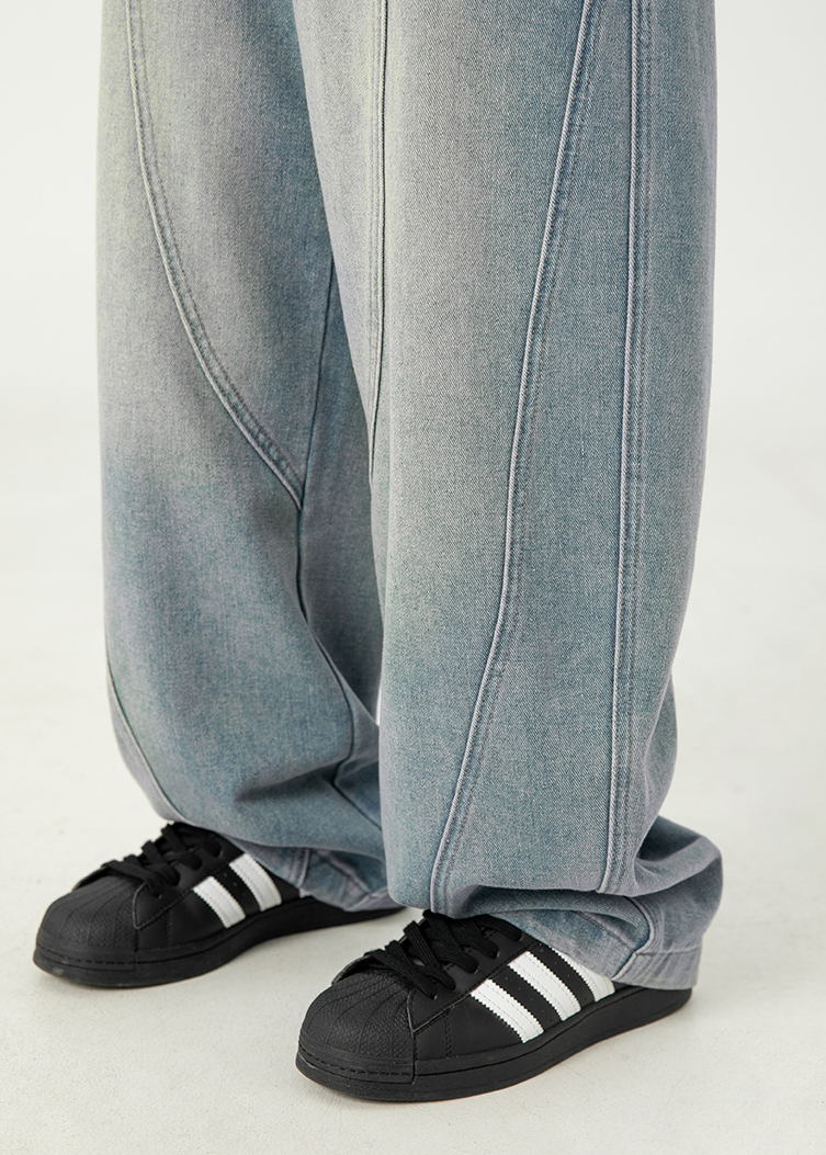 CURVE WIDE DENIM PANTS BEDES4528