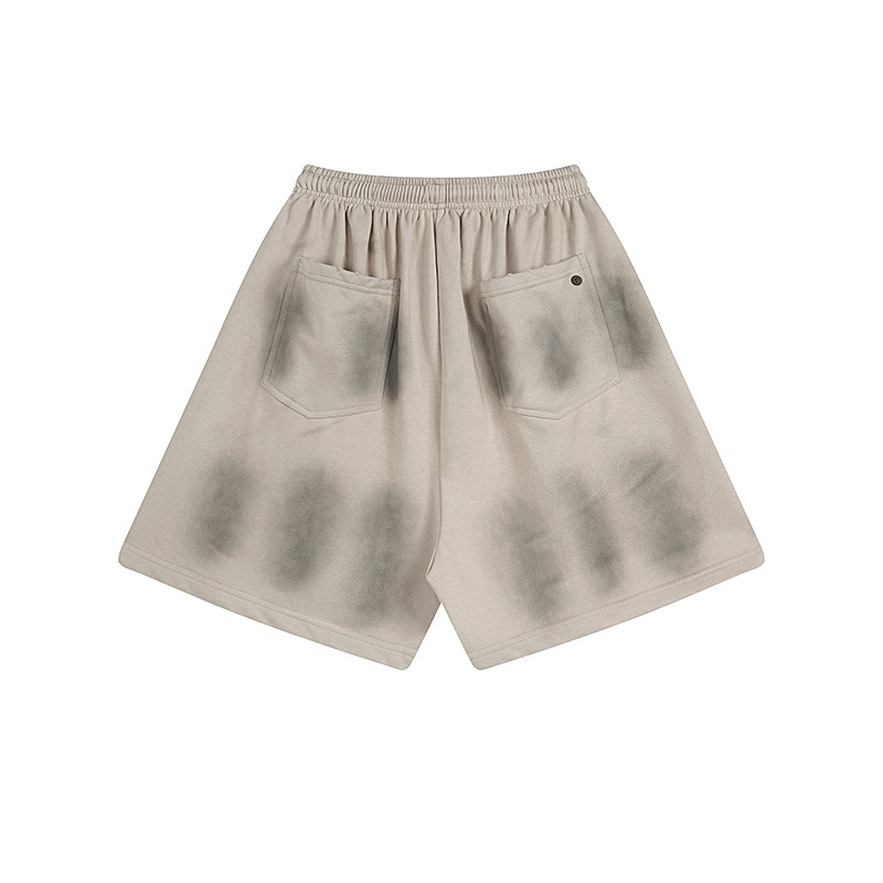 SMOKE DYE LOGO SWEAT SHORTS BEDES4676