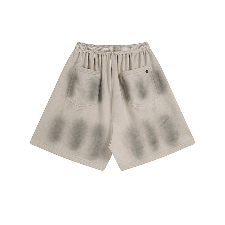 SMOKE DYE LOGO SWEAT SHORTS BEDES4676