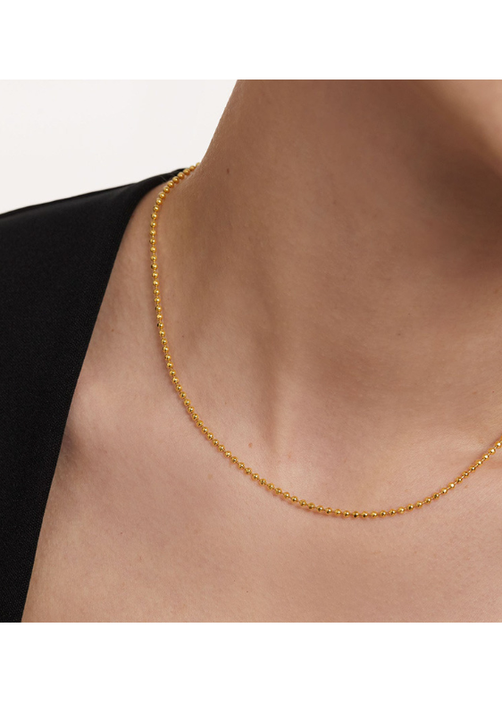 MINIMAL BALL CHAIN NECKLACE BEDES4682