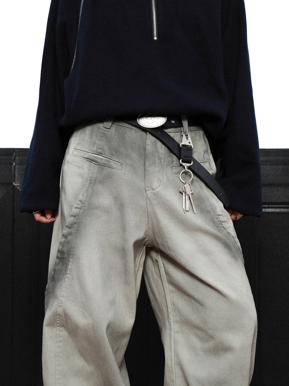 SMOKE DYE WIDE BAGGY PANTS AEDES4577 - Deuku