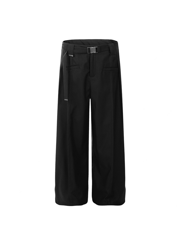 BUCKLE BELT WIDE SLACKS BEDES4650