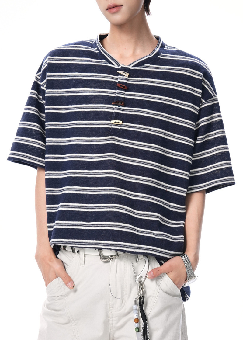 RETRO BORDER TOGGLE T-SHIRT BEDES4664