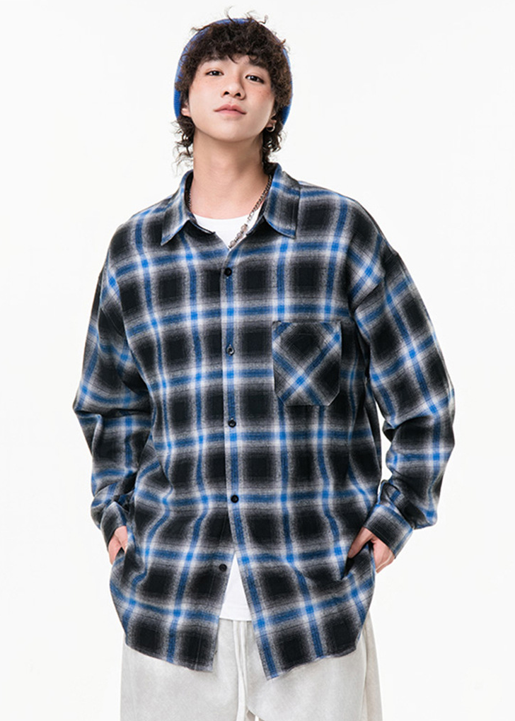 OMBRE CHECK SHIRT BEDES4554