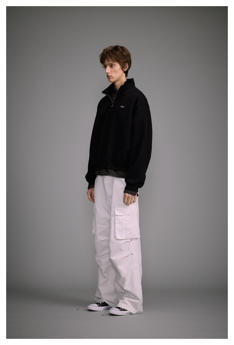 HALF-ZIP SWEAT TOP BEDES4552